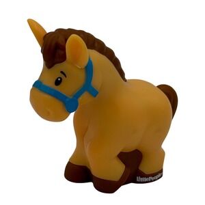 Fisher Price Little People Horse 3.5" Figure Orange Toy Animal Mattel Farm